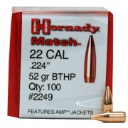 Hornady 22 52gr BTHP Match Box
