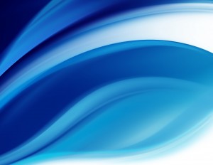 Blue White Waves