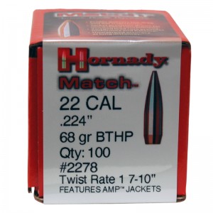 Hornady 224 68gr BTHP Match Box